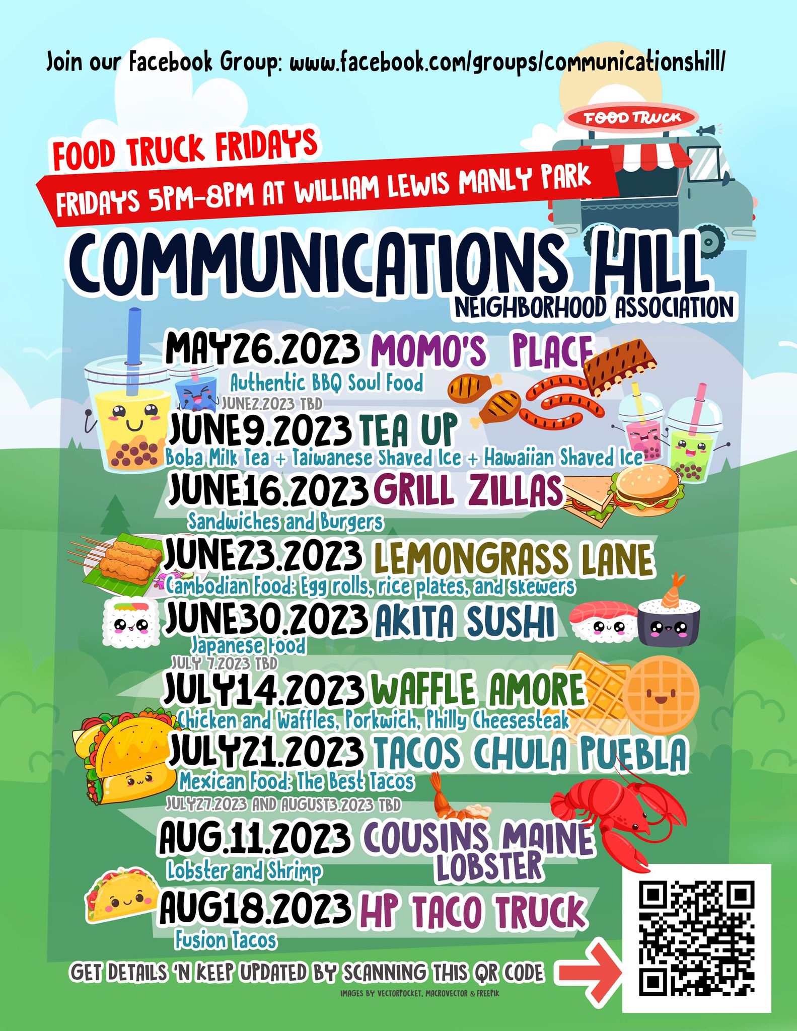 image title Food truck nights flyer